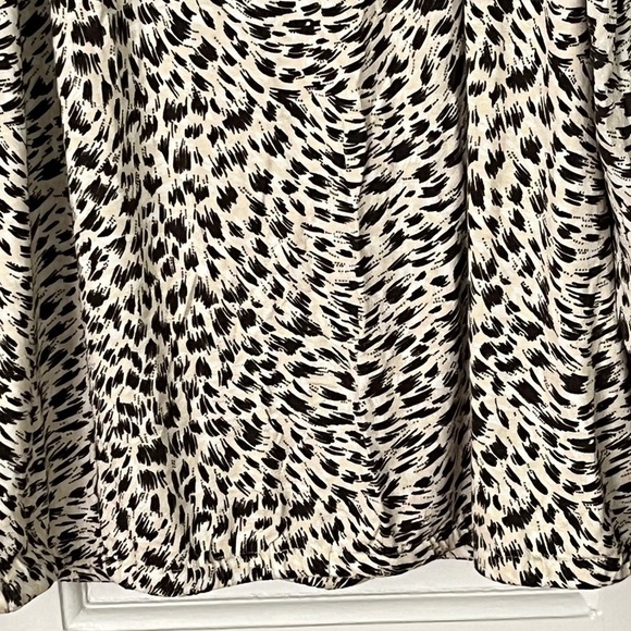 Anthropologie Top Cascais Off Shoulder Leopard Print Knit Long Sleeve Medium - Picture 6 of 14
